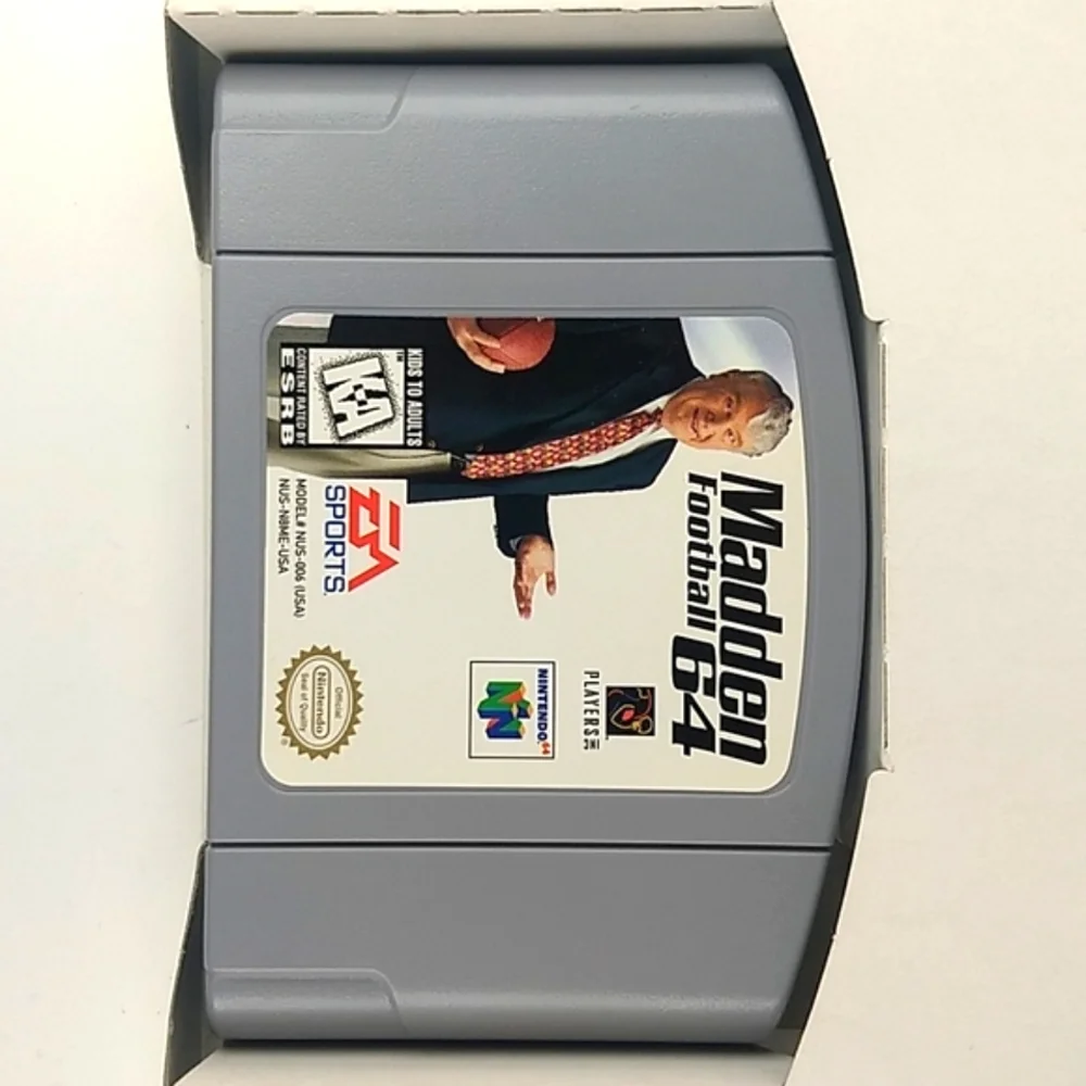 Madden Football 64, N64 Original Retail Box and All Original Manuals 1997